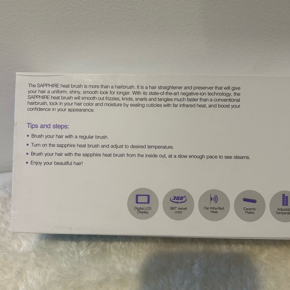 Sapphire Ceramic Heat Brush - Picture 6 of 9